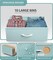 Sorbus Dresser with 10 Drawers - Storage Unit Organizer Chest for Clothes - Bedroom, Room, Nursery, & Closet - Steel Frame, Wood Top & Handles, and Easy Pull Fabric Bins